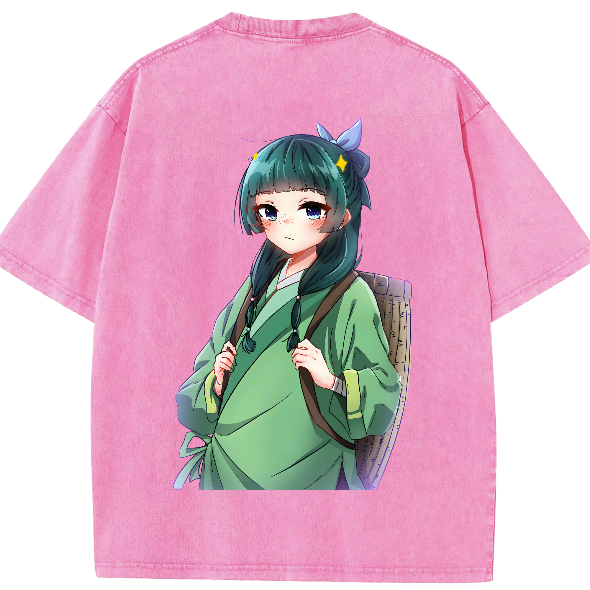 （画像用） 薬屋のひとりごと The Apothecary Diaries 綿100% ヴィンテージ風 半袖Tシャツ（背面プリント）